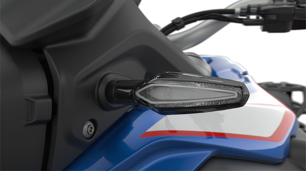 We see the LED indicators of the F 850 GS.