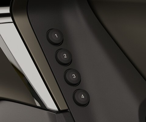 Focus on the four numbered Favourites buttons.