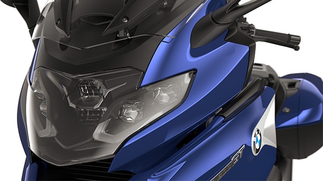 Focus on the LED headlights.